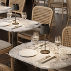 Abby - Lampe De Table Sans Fil - Acier - Noir