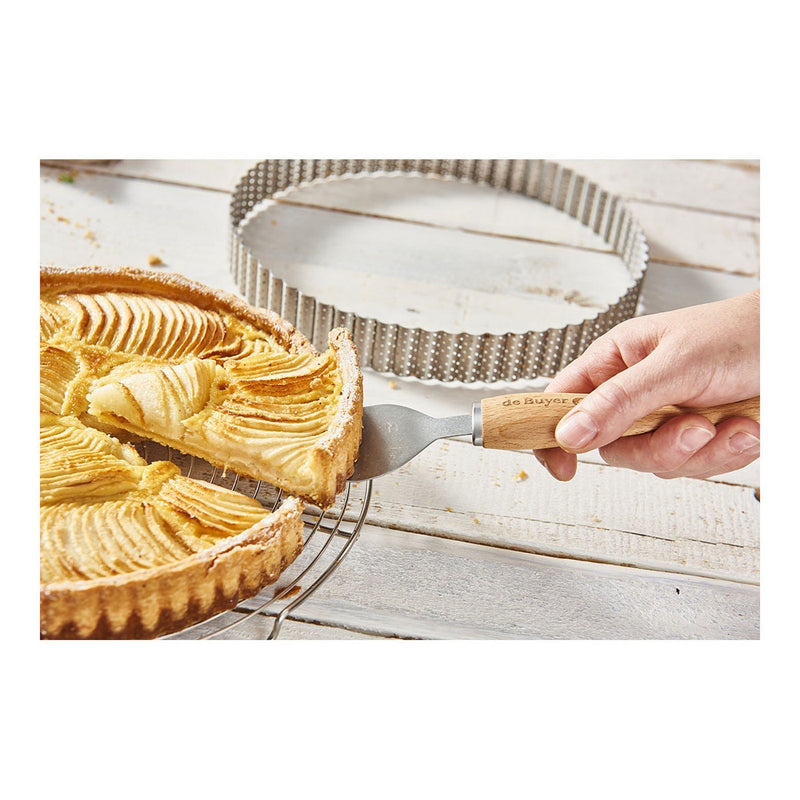 Cercle À Tarte Rond Cannelé Inox Perforé Ht 3Cm - Acier Inoxydable