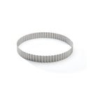 Cercle À Tarte Rond Cannelé Inox Perforé Ht 3Cm - Acier Inoxydable