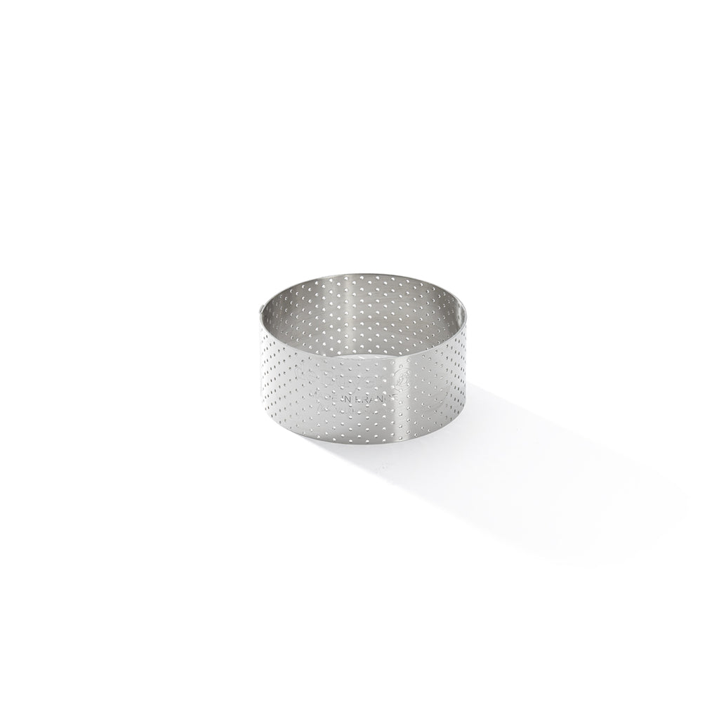 Cercle À Tarte Perforé En Inox À Bord Droit - Ø 75 Cm - H. 3.5 Cm