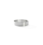 Aro Para Tarta Perforado De Acero Inoxidable Con Borde Recto - Ø 85 Cm - Al. 2 Cm