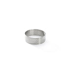 Aro Para Tarta Perforado De Acero Inoxidable Con Borde Recto - Ø 55 Cm - Al. 2 Cm