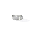 Aro Para Tartas Perforado De Acero Inoxidable Con Borde Recto - Ø 75 Cm - Alt. 2 Cm