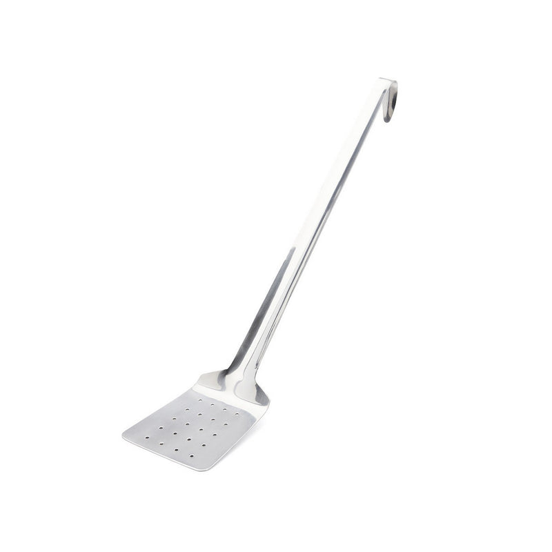 Espátula Monobloque De Acero Inoxidable Perforada Mango 35Cm - Acero Inoxidable