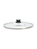 De Buyer – Coperchio Bordo Inox Pomolo In Bachelite - Vetro - Nero, coperchio per casseruola in vetro trasparente con pomolo nero