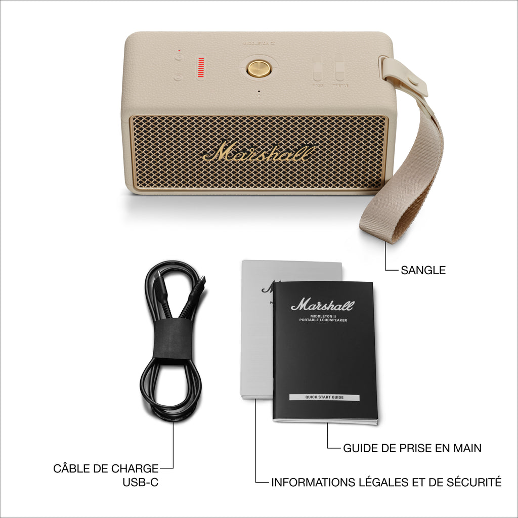 Middleton II - Enceinte Portable - Crème