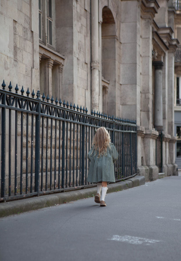 Robe Beauveau Carreaux Vert  - Vert