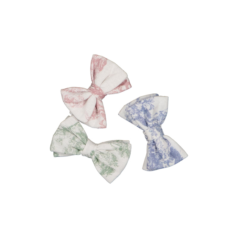 Trio De Barrettes Mini Noeuds  Jouy - Multicolore