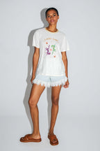 Le T-Shirt Fred Lucky Girl En Mélange Coton Lin