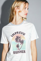 Le T-Shirt Fred Paradise En Mélange De Coton Et De Lin Fabriqué Au Portugal