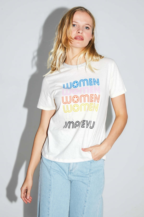 The Fred Women T-Shirt In A Cotton And Linen Blend Made In Portugal