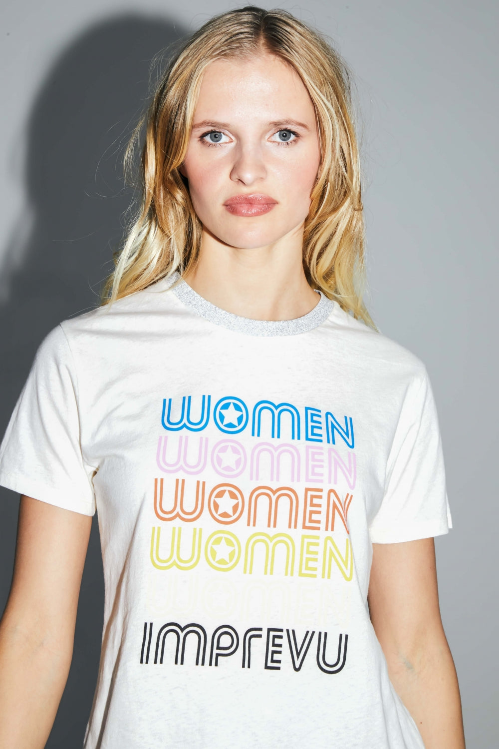 Camiseta The Fred Mujer De Mezcla De Algodón Y Lino
