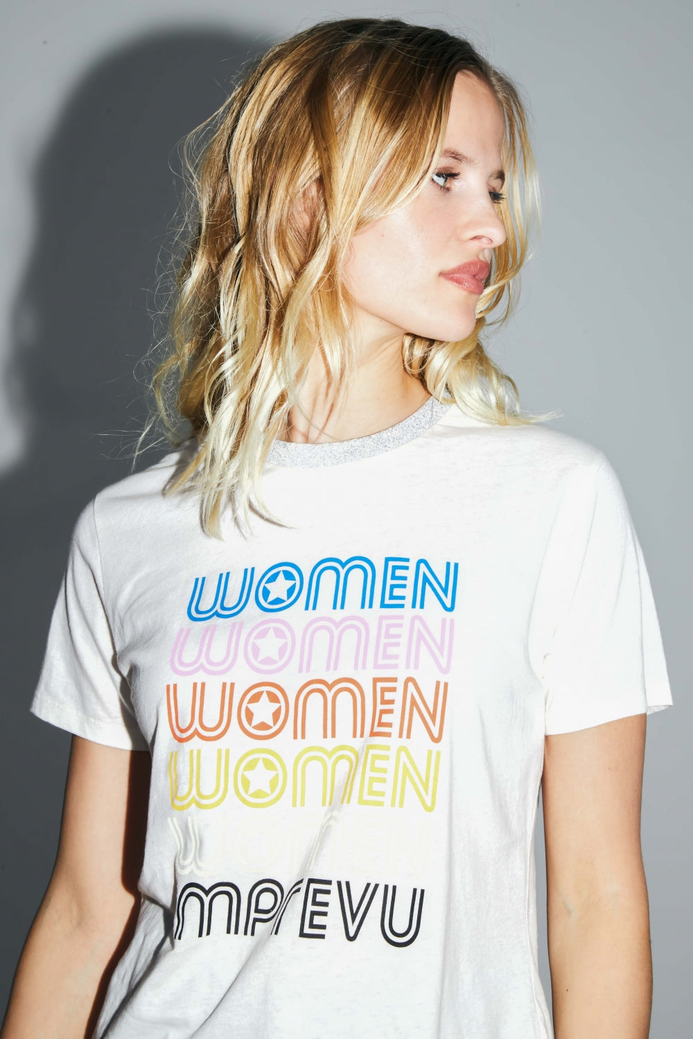 Camiseta The Fred Mujer De Mezcla De Algodón Y Lino