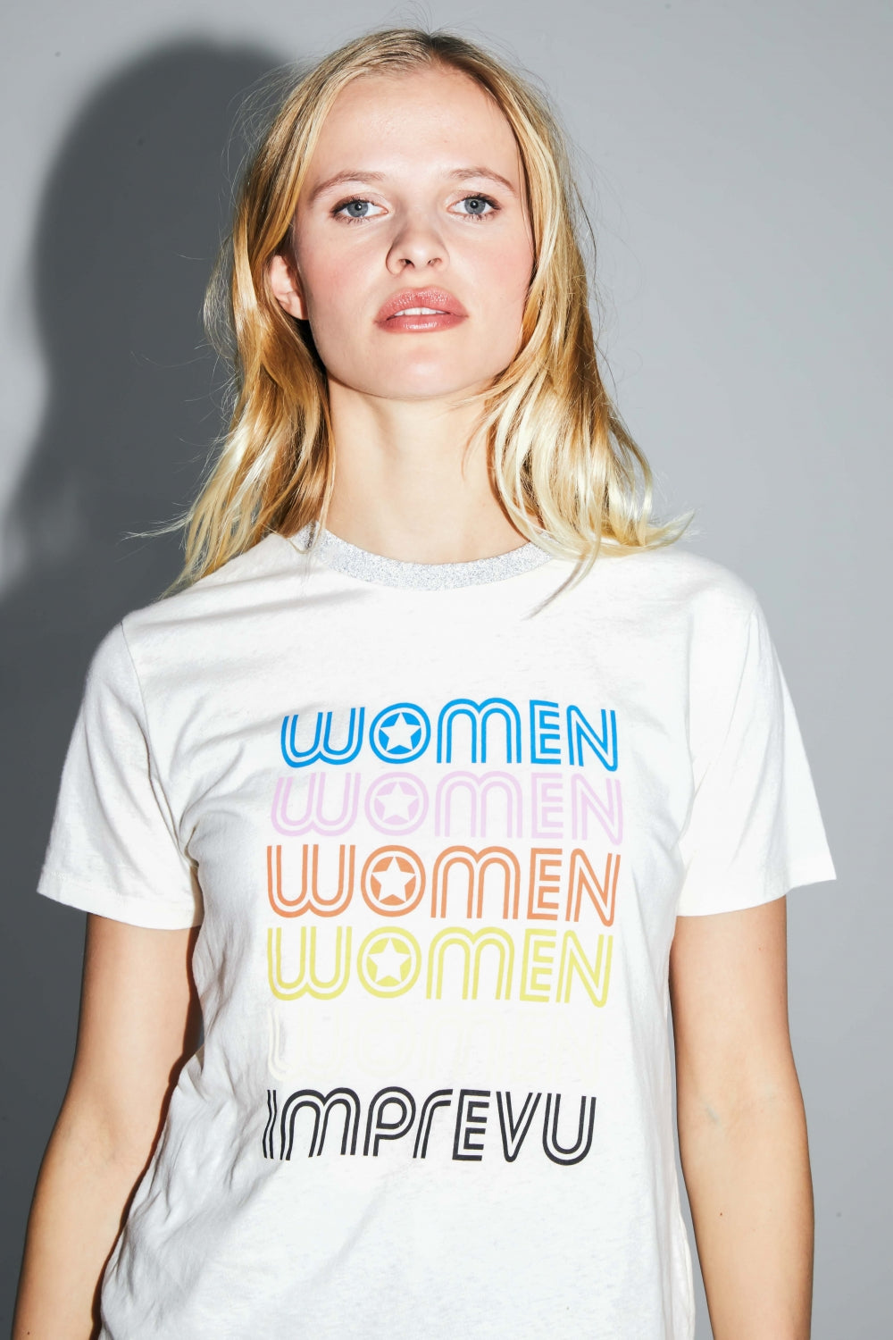 Camiseta The Fred Mujer De Mezcla De Algodón Y Lino