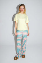 Camiseta The Colette Collector de punto amarillo de algodón y modal