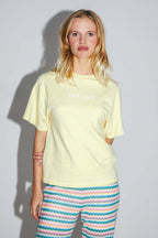 Camiseta The Colette Collector de punto amarillo de algodón y modal
