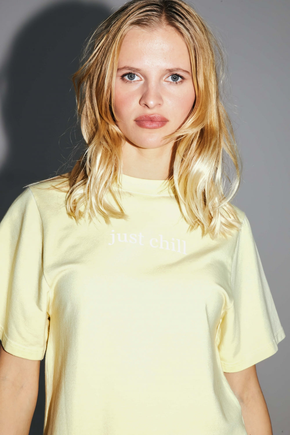 Camiseta The Colette Collector de punto amarillo de algodón y modal