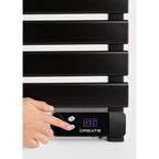 Warm Towel - 500W Freestanding or Wall-Mounted Electric Towel Radiator - Black