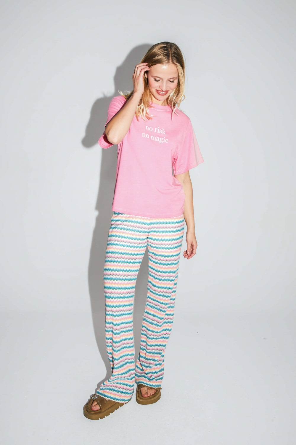 Le T-Shirt Collector Colette En Jersey De Coton Et Modal Rose