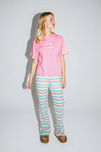 Le T-Shirt Collector Colette En Jersey De Coton Et Modal Rose