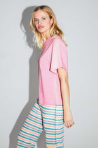 Le T-Shirt Collector Colette En Jersey De Coton Et Modal Rose