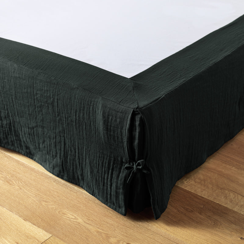 Cache-Sommier - Double Gaze De Coton Unie - Gaia - Sapin