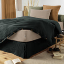 Cache-Sommier - Double Gaze De Coton Unie - Gaia - Sapin