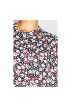 The Paola Shirt, Red and Pink Floral Gypsy Print