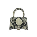 Balenciaga Hourglass Bolso Con Asa Superior De Piel En Relieve De Pitón Mini
