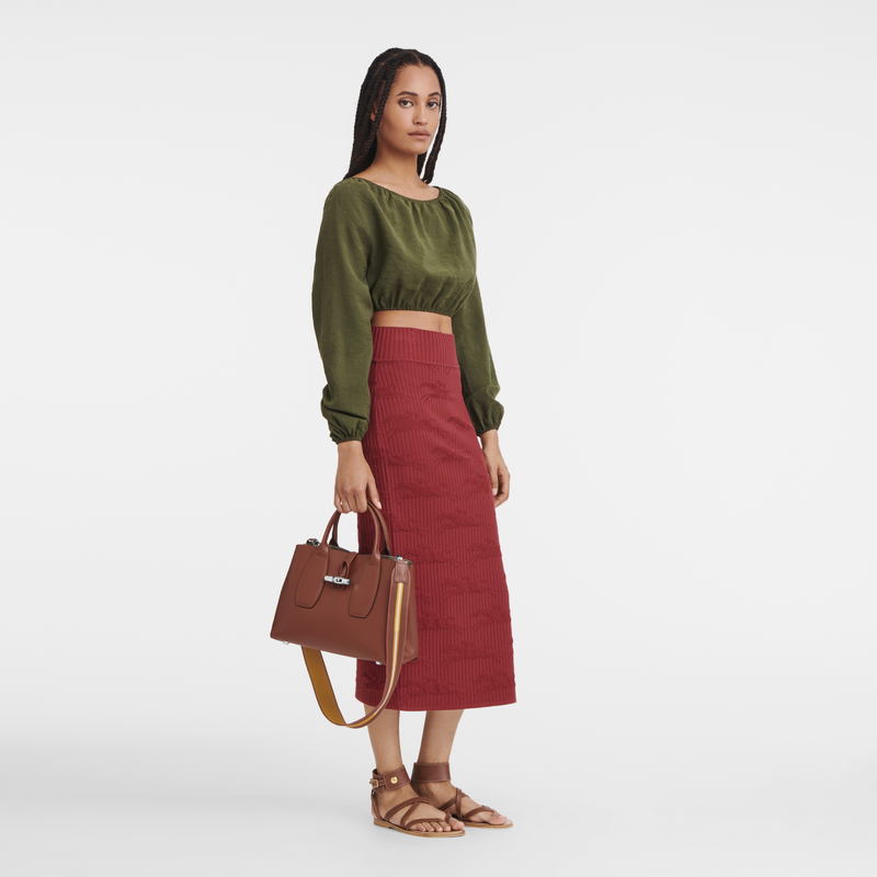 Bolso M - Roseau Box - Caoba
