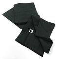 Gaia - Lot De 3 Serviettes - Double Gaze De Coton Unie - Sapin