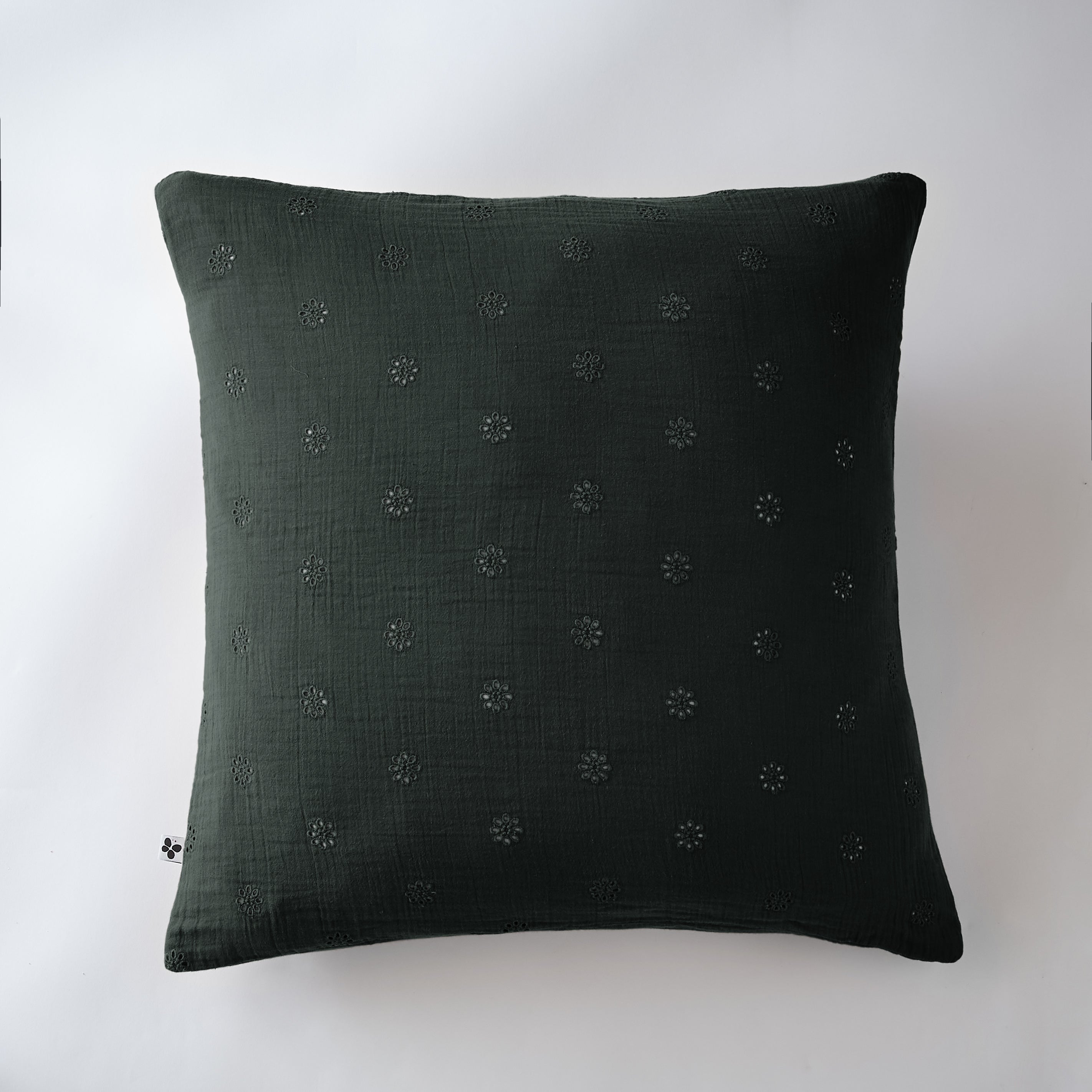 Gaia Boho - Taie D'Oreiller - Double Gaze De Coton - Sapin
