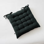 Gaia - Assise Matelassée 16 Points - Double Gaze De Coton Unie - Sapin
