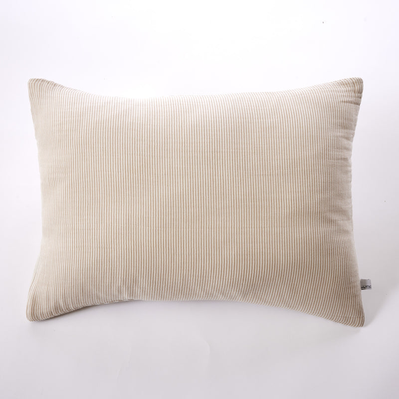 Taie D'Oreiller - Gaze De Coton Tissée Teinte - Romie - Ficelle