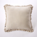Removable Cushion Cover With Piping - Dyed Woven Cotton Gauze - Romie - Twine