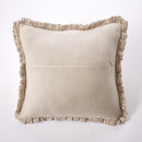 Removable Cushion Cover With Piping - Dyed Woven Cotton Gauze - Romie - Twine