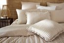 Removable Cushion Cover With Piping - Dyed Woven Cotton Gauze - Romie - Twine