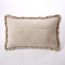 Removable Cushion Cover With Piping - Dyed Woven Cotton Gauze - Romie - Twine