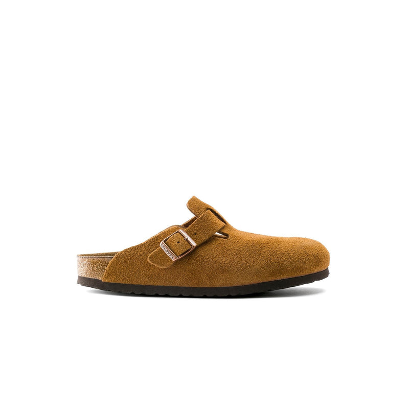 Birkenstock Boston Soft Footbed Suede Mink - Marron