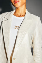 Le Blazer Jimmy En Coton Bio Brillant Texturé