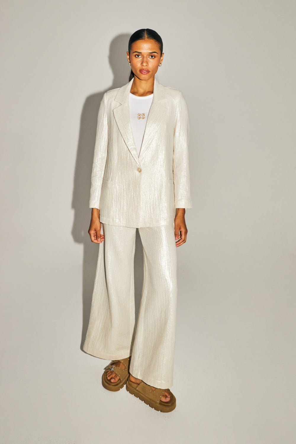 Le Blazer Jimmy En Coton Bio Brillant Texturé
