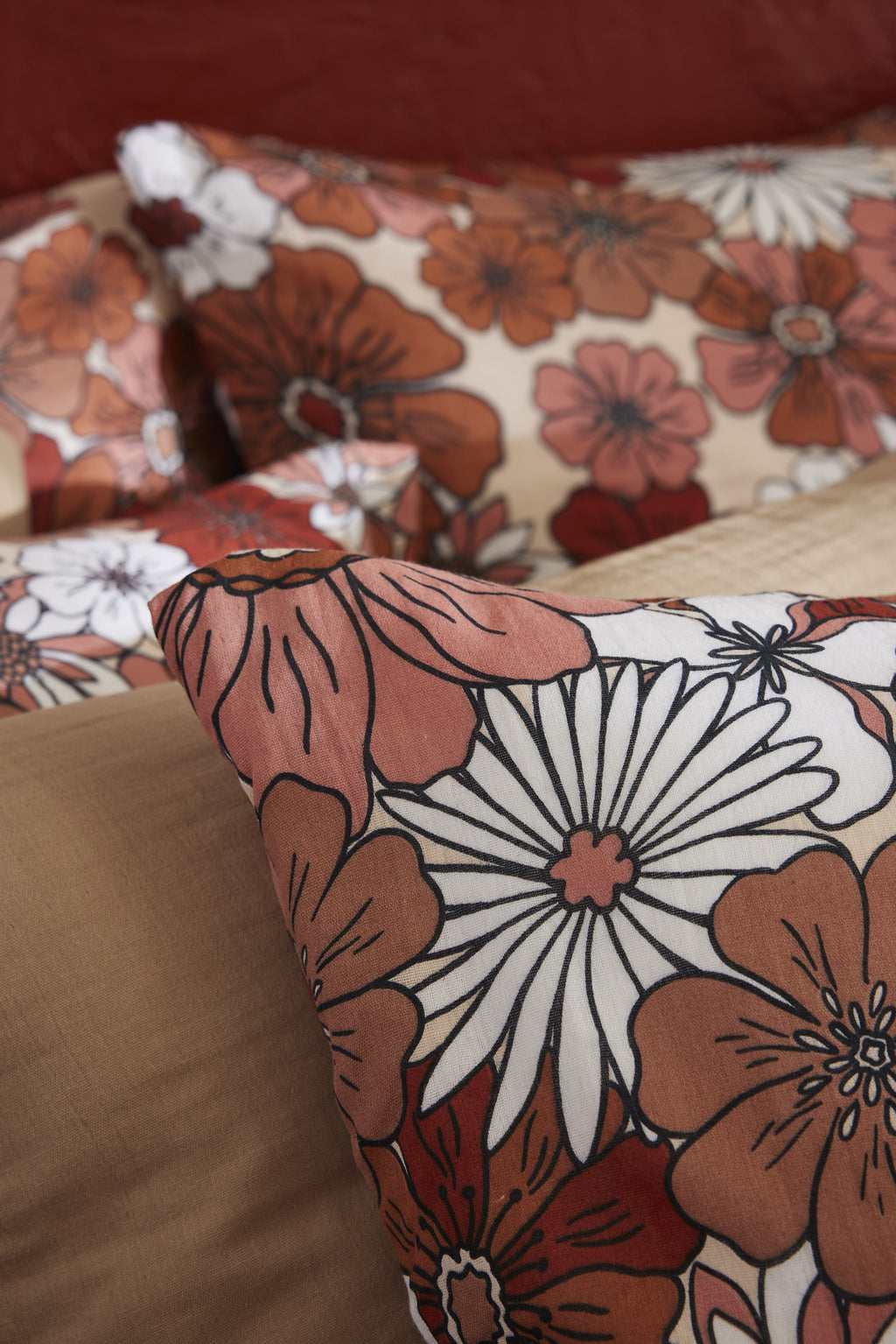Anna - Funda de almohada - Gasa de algodón estampada