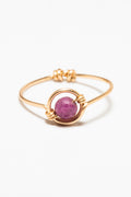 Bague Swan - Rubis