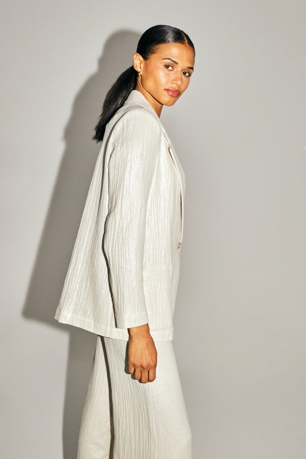 Le Blazer Jimmy En Coton Bio Brillant Texturé