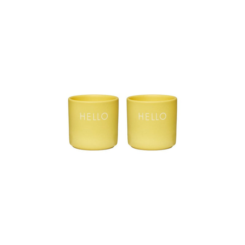 Lot De 2 Coquetiers - Hello - Jaune