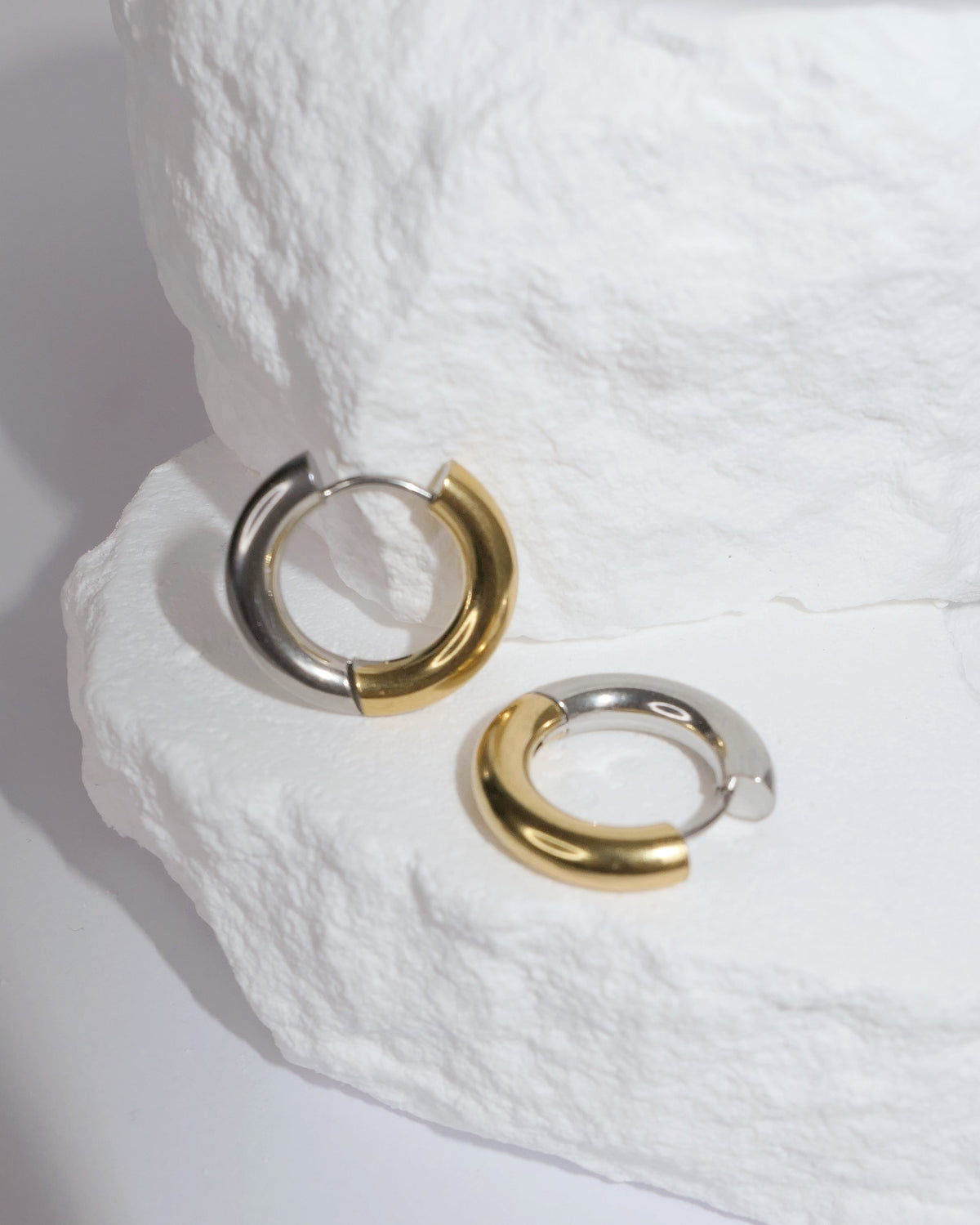 Boucles D'Oreilles  - Doré Et Argenté