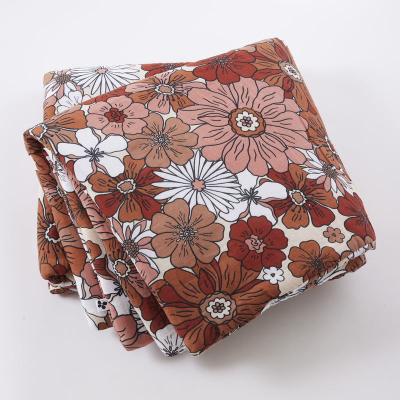 Bout De Lit - Gaze De Coton Imprimée - Anna