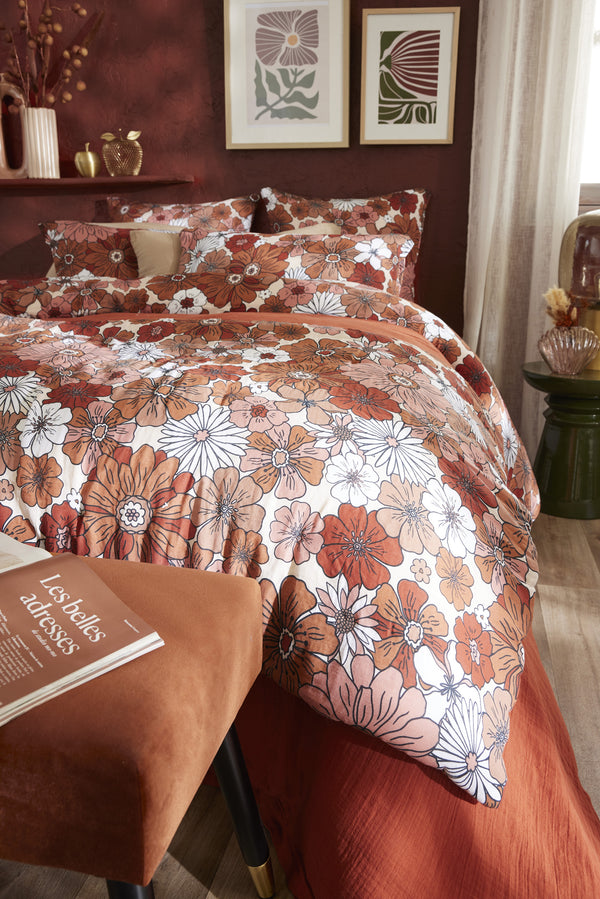 Extremo de cama - Gasa de algodón estampada - Anna