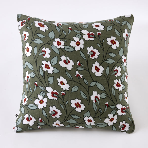 Flora - Funda de almohada - Gasa de algodón estampada