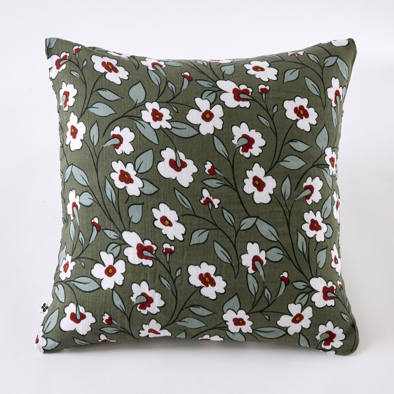 Pillowcase - Printed Cotton Gauze - Flora